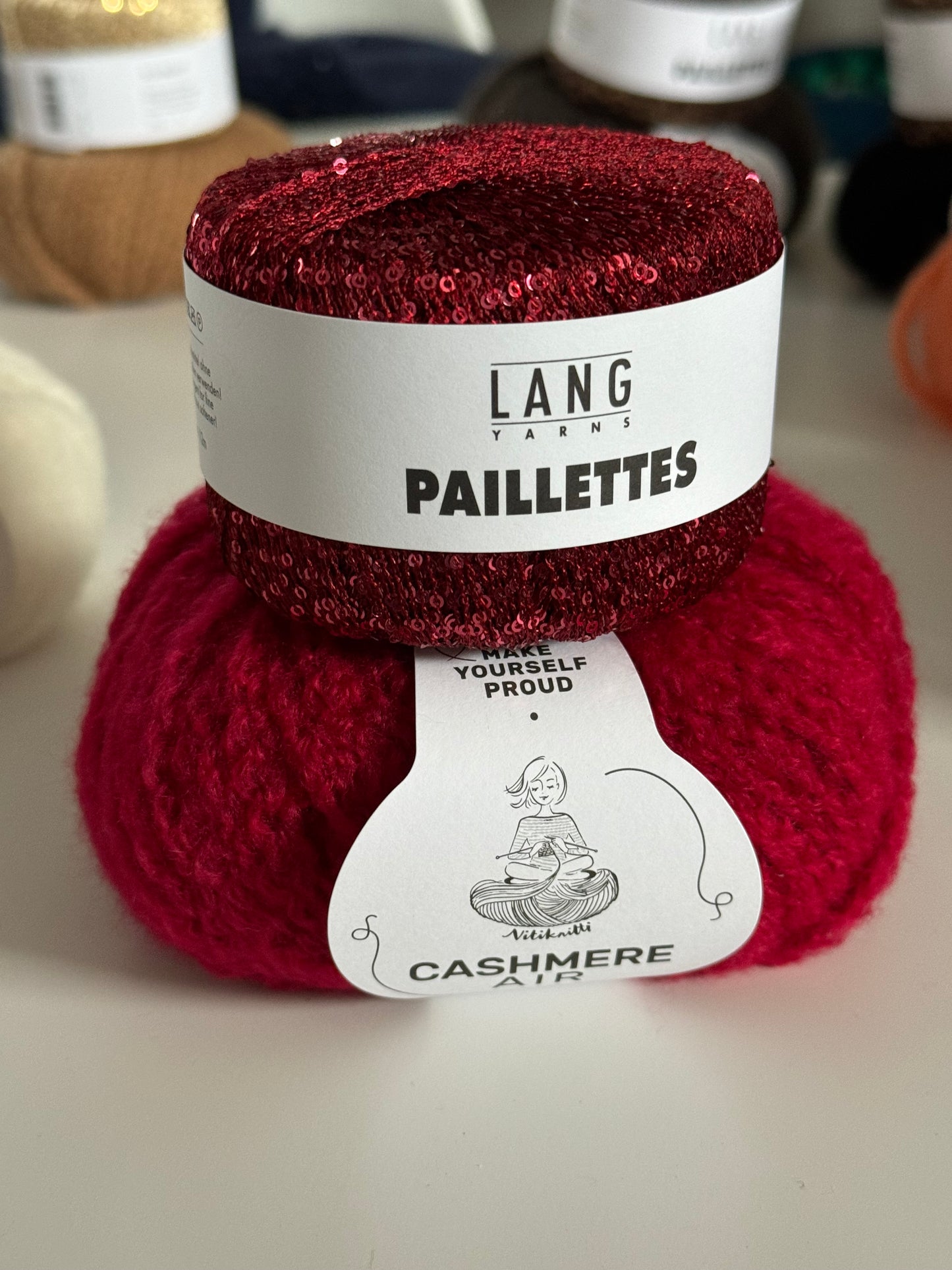 Dreieckstuch "ETOILES" Cashmere / Paillette als Strickpaket