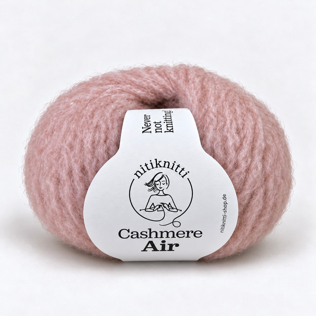 Nitis Cashmere-Mütze als Strickpaket 3x Cashmere Air