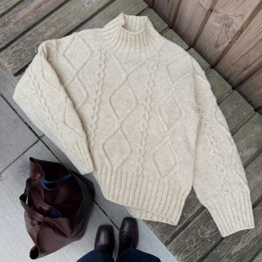 Saga Sweater - Petiteknit Strickanleitung - Deutsch