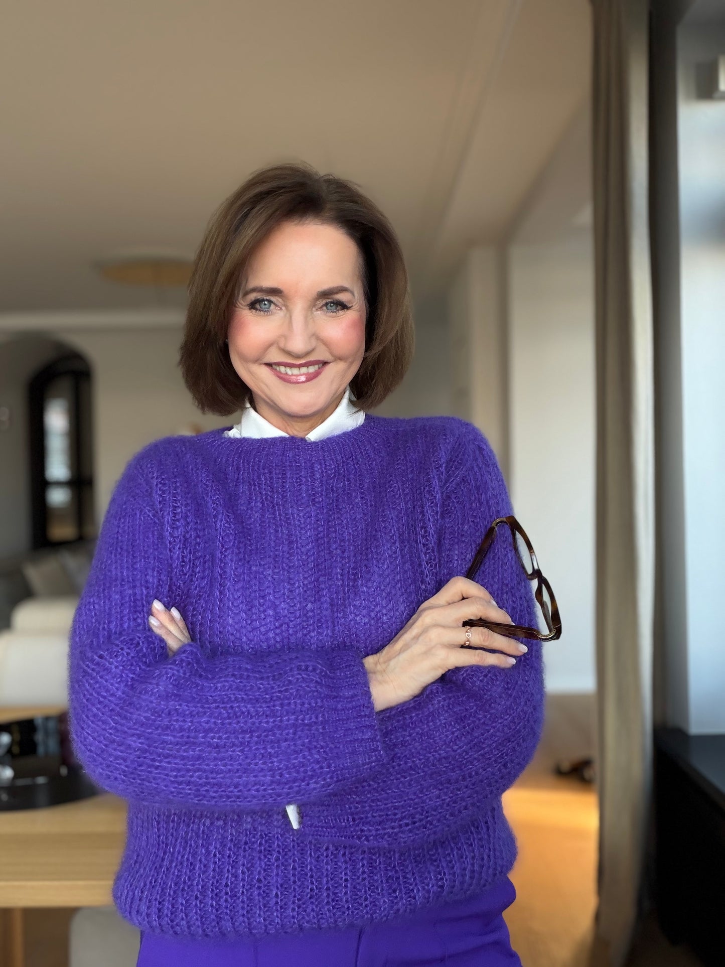 Jeanne Blouse von Majogarn aus Pearl Mohair - Strickanleitung deutsch als Download