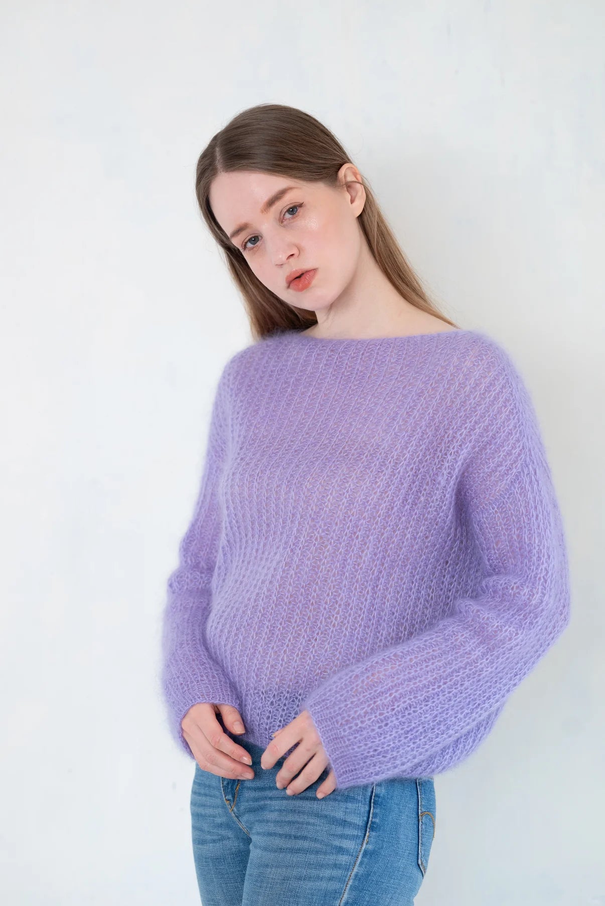 Jeanne Blouse von Majogarn aus Pearl Mohair - Strickanleitung deutsch als Download