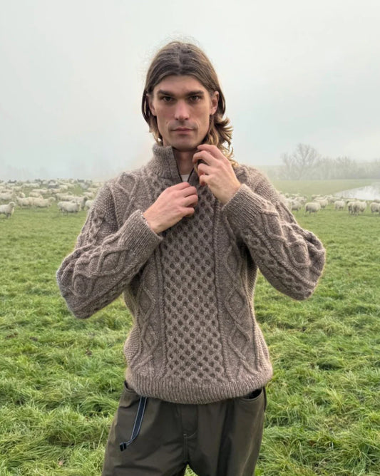 Dagmar Zipper Sweater Man - PetiteKnit Strickanleitung