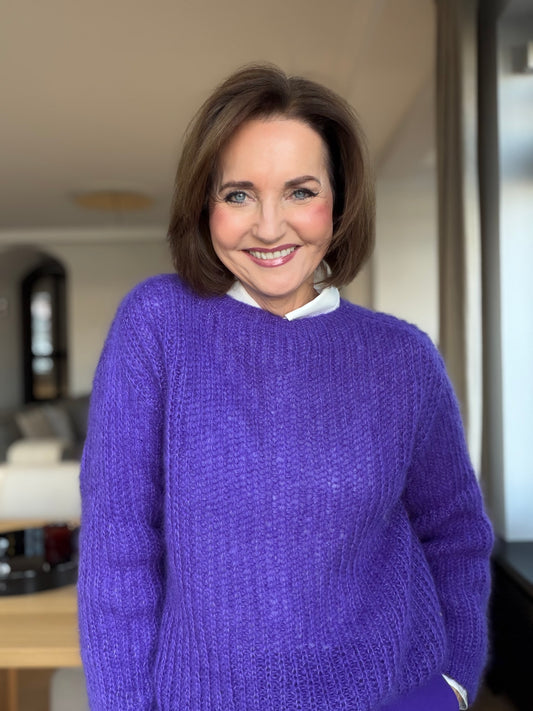 Jeanne Blouse von Majogarn aus Pearl Mohair - Strickanleitung deutsch als Download