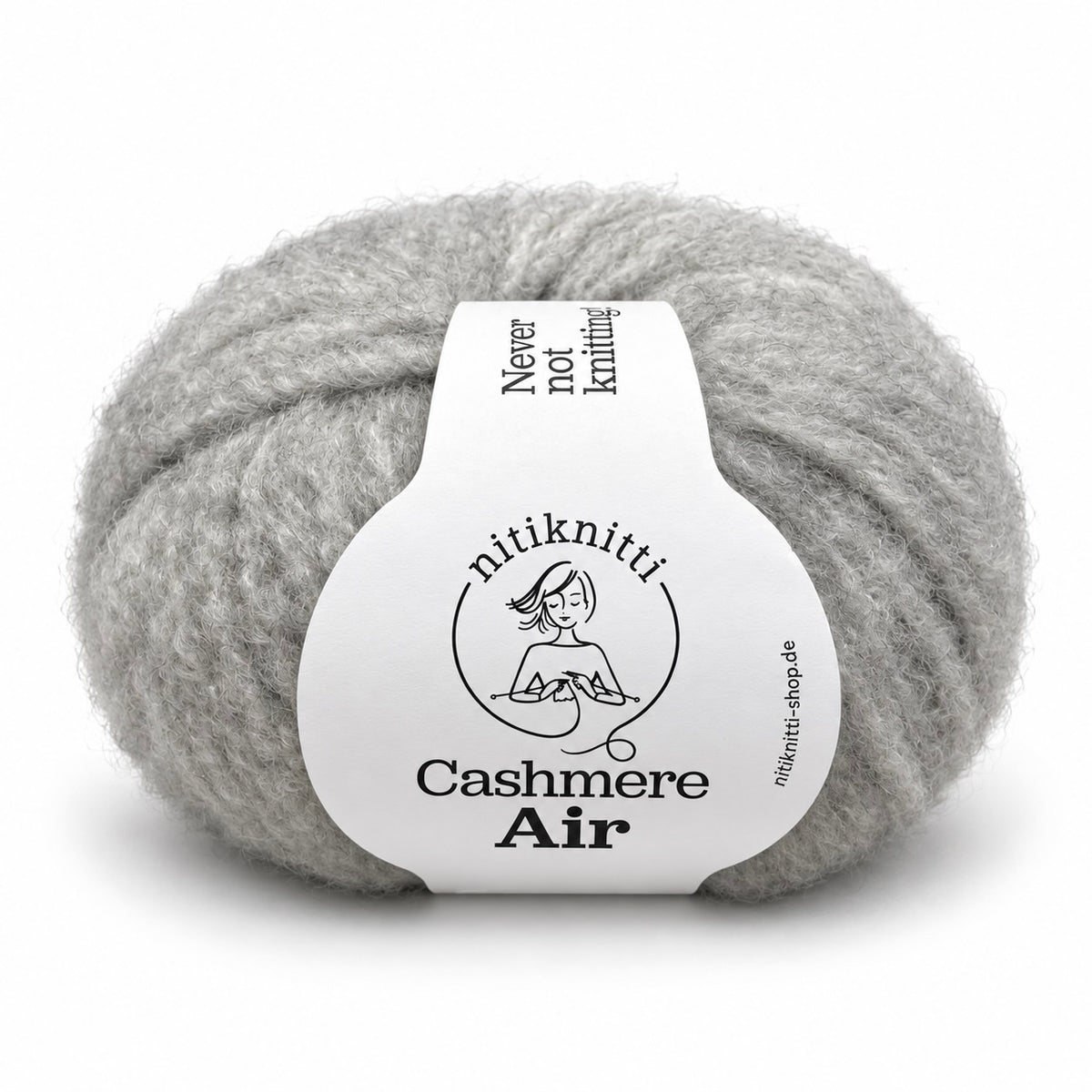 Nitis Cashmere-Mütze als Strickpaket 3x Cashmere Air