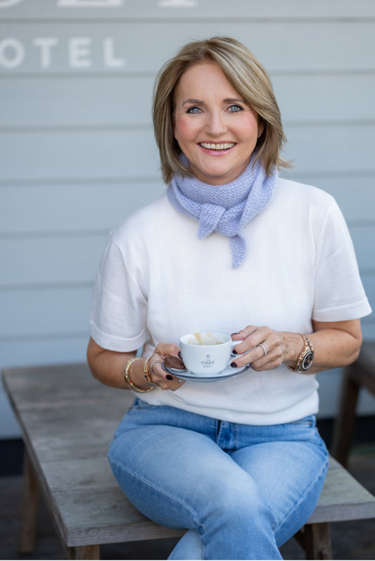 Strickpaket Cashmere-Dreieckstuch "Ute"