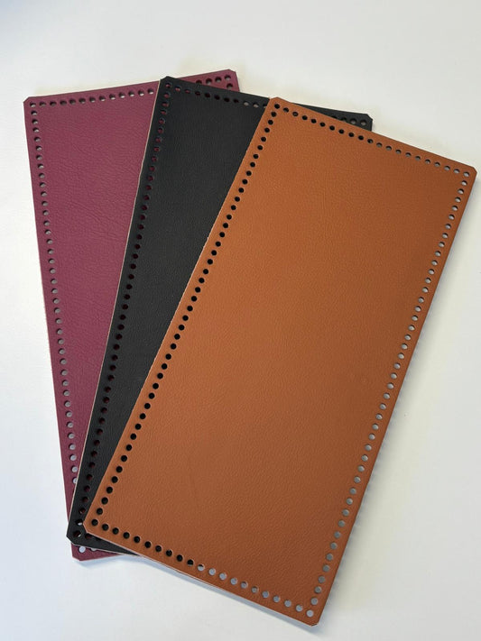 Lederboden für Häkeltaschen, gelocht von OSdesign  - GROSS