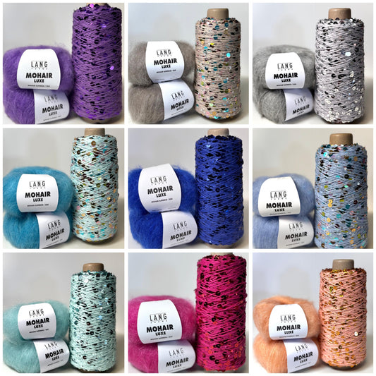 Strickpaket Nitis Glitzerpulli aus Pailletten-Mohair-Luxe - Onesize & Vorteilspreis