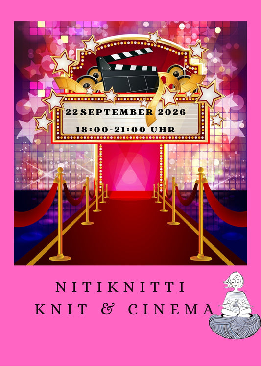 Knit & Cinema - Stricken im Kino 22. September 18:00-21:00 Uhr Cine City,Verden