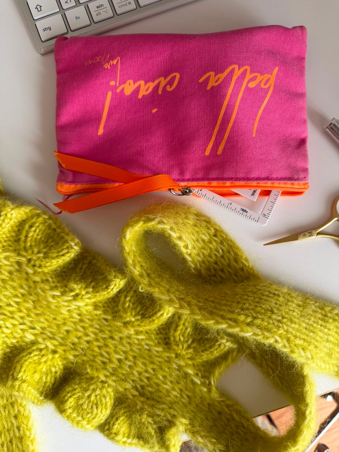 Strickpaket "Ruffle Truffle Shawl" von Knitsi_Fritzi