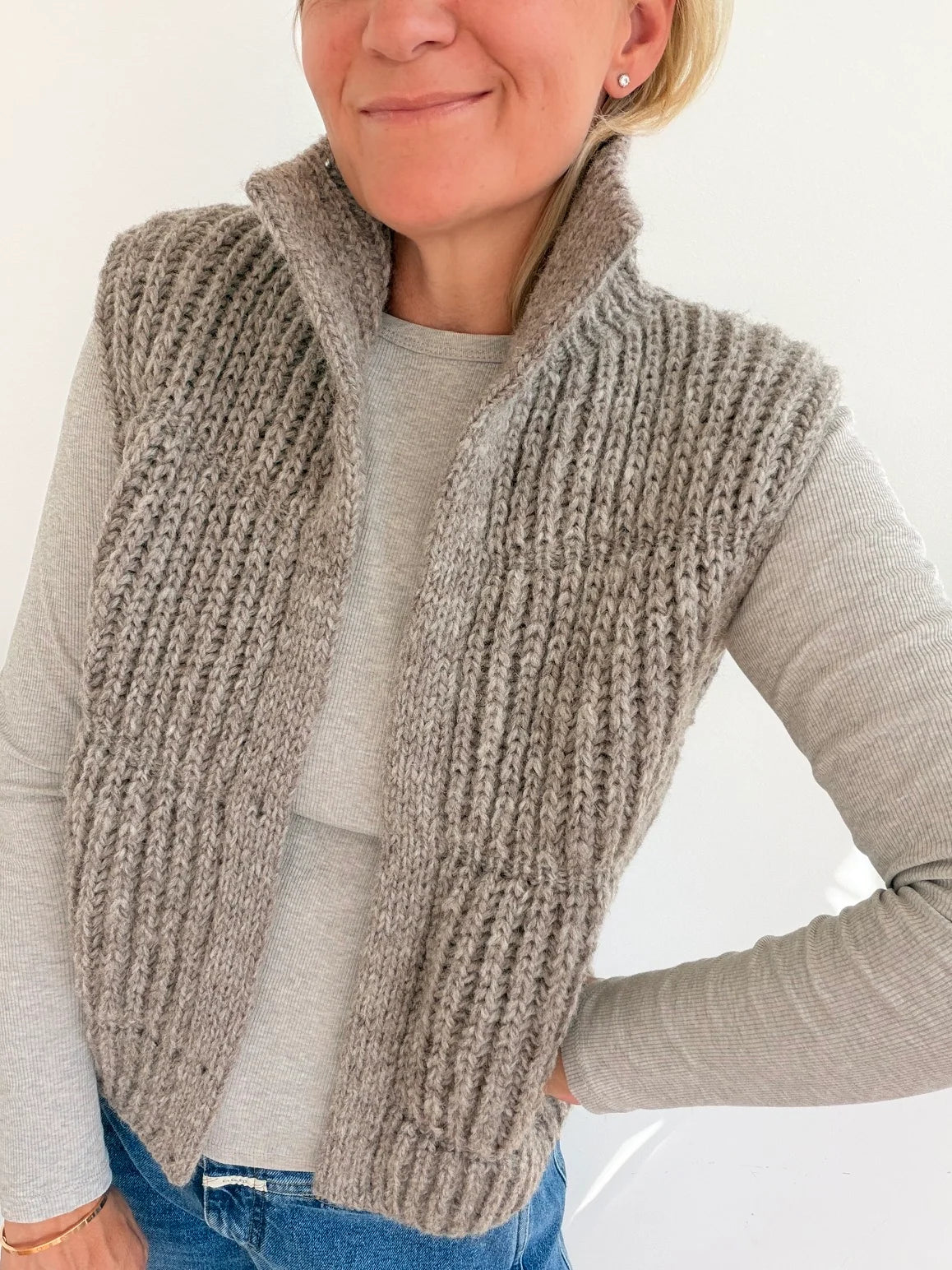 PufferVest von Clarissa Schellong - Materialpaket aus Fritidsgarn