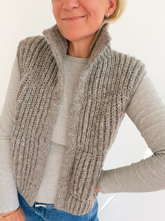 PufferVest von Clarissa Schellong - Materialpaket aus Fritidsgarn