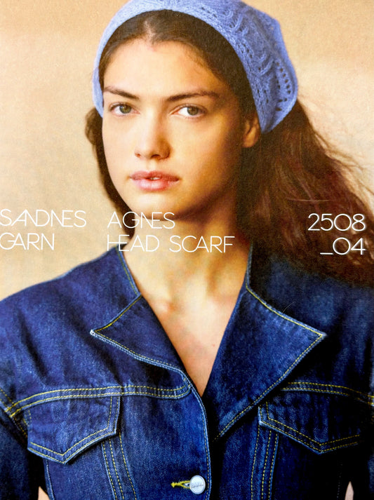 Agnes Head Scarf - Strickanleitung Sandnes, gedrucktes Heft