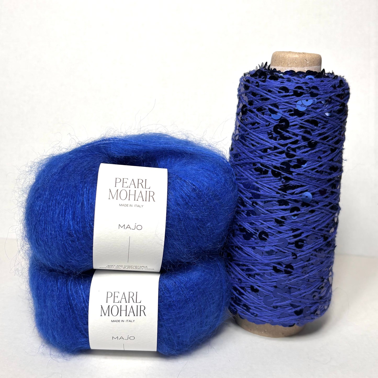 Emiscarf Pailettengarn Strickpaket