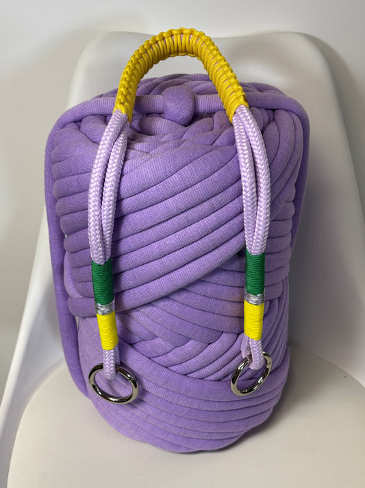 Materialpaket: 1 Ballen (2kg) Farbe Lilac mit einem Nordseil