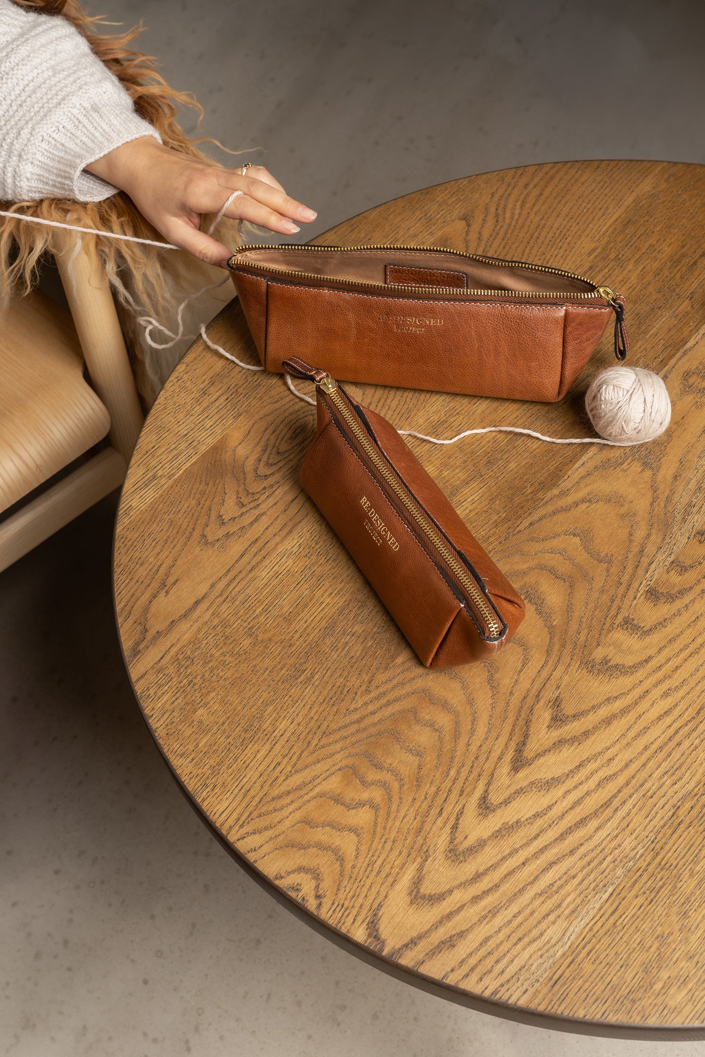 RE:DESIGNED Project 12 Lederetui für Strickutensilien  - Nitis Liebling