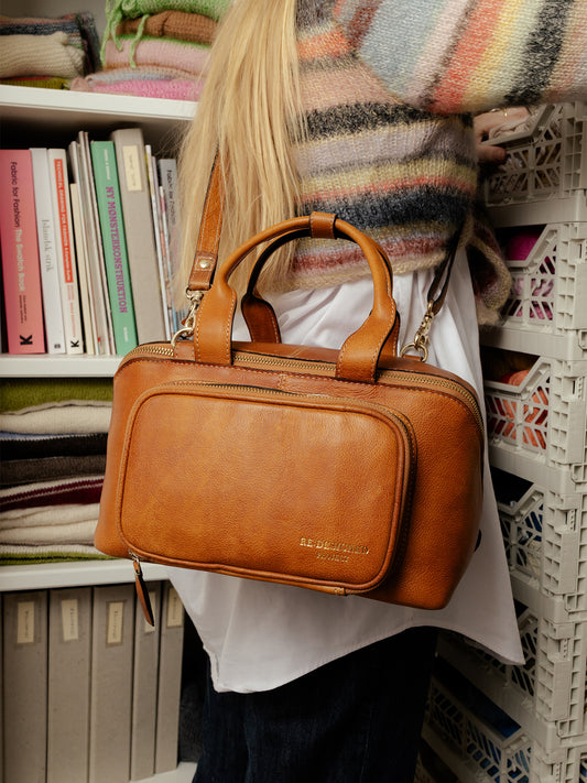 RE:DESIGNED Project 039 Leder-Projekttasche mit Außentasche