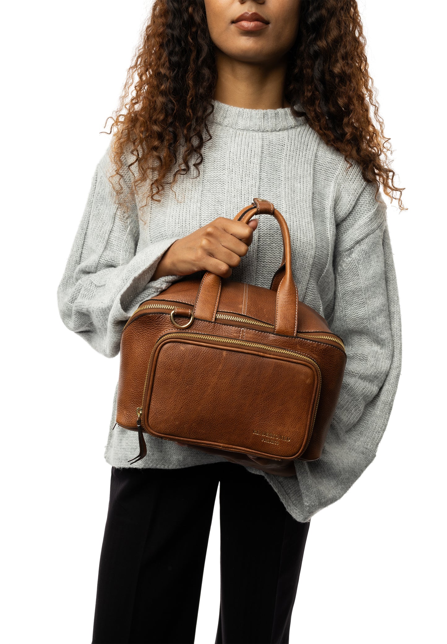 RE:DESIGNED Project 039 Leder-Projekttasche mit Außentasche