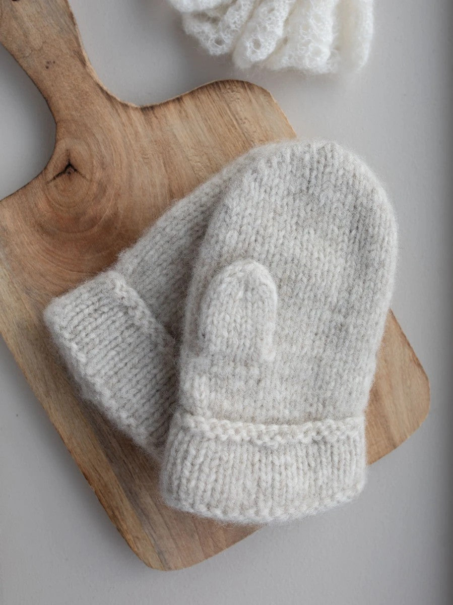 Gefilzte Fäustlinge aus Fritidsgarn - Strickpaket mit Anleitung